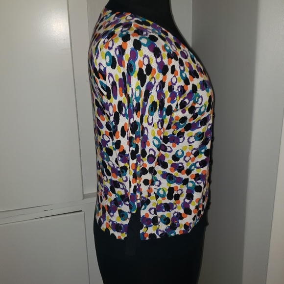 Lane Bryant 14 / 16 abstract polka dot cardigan - Picture 5 of 11